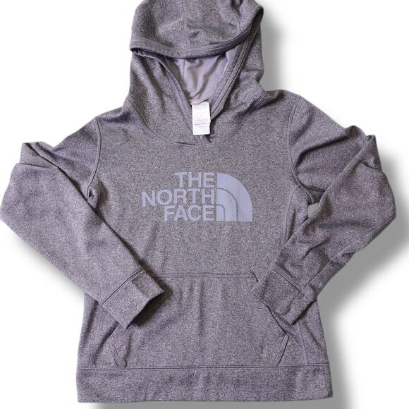 The North Face Women’s Heather‎ Gray Pullover Hoodie S/P 100% Polyester - Picture 1 of 11